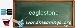 WordMeaning blackboard for eaglestone